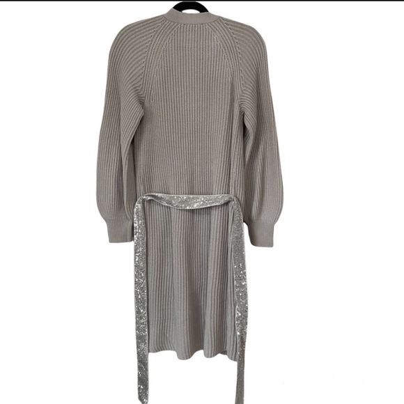 Express sequin belted duster cardigan - Picture 5 of 11